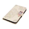 iPhone 15 Ugle Rhinestone Lommebok-deksel