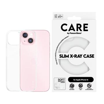 iPhone 15 PanzerGlass Care Fashion Slim X-Ray-Deksel - gjennomsiktig