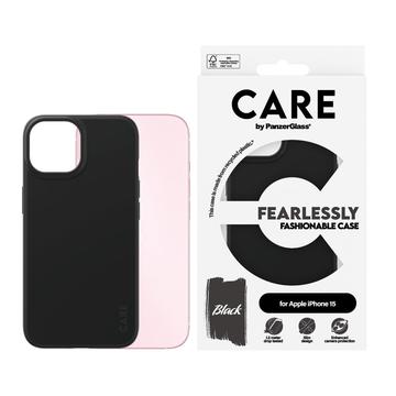 iPhone 15 PanzerGlass Care Fearlessly Fashionable Deksel - svart