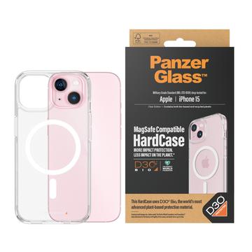 iPhone 15 PanzerGlass HardCase MagSafe-deksel som er kompatibelt med D3O - Klar