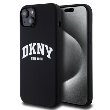 iPhone 15 Plus DKNY Liquid Silicone Arch Logo Case - MagSafe-kompatibel - Svart