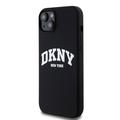 iPhone 15 Plus DKNY Liquid Silicone Arch Logo Case - MagSafe-kompatibel - Svart