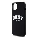 iPhone 15 Plus DKNY Liquid Silicone Arch Logo Case - MagSafe-kompatibel - Svart