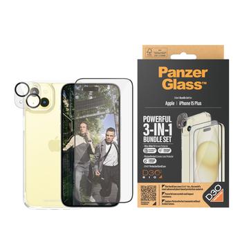 iPhone 15 Plus PanzerGlass 3-i-1 Beskyttelsessett - Klar