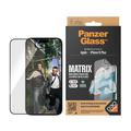 iPhone 15 Plus PanzerGlass Matrix D3O UWF skjermbeskytter m. AlignerKit - Svart Kant