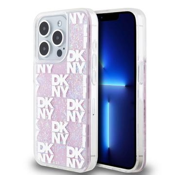 iPhone 15 Pro DKNY Liquid Glitter Checkered Pattern Deksel