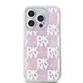 iPhone 15 Pro DKNY Liquid Glitter Checkered Pattern Deksel