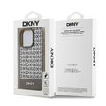 iPhone 15 Pro DKNY Repeat Pattern Bottom Stripe Deksel - MagSafe-kompatibel