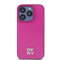 iPhone 15 Pro DKNY Repeat Pattern Stack Logo Deksel - MagSafe-kompatibel - Rosa