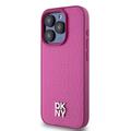 iPhone 15 Pro DKNY Repeat Pattern Stack Logo Deksel - MagSafe-kompatibel - Rosa