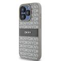 iPhone 15 Pro DKNY Repeat Pattern Tonal Stripe Deksel - Beige