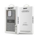 iPhone 15 Pro DKNY Repeat Pattern Tonal Stripe Deksel - Beige