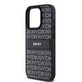 iPhone 15 Pro DKNY Repeat Pattern Tonal Stripe Deksel - svart