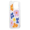 iPhone 15 Pro Fashion TPU-deksel - fargerike blomster