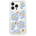 iPhone 15 Pro Fashion TPU-deksel - Blomster / jordbær