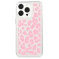 iPhone 15 Pro Fashion TPU-deksel - Rosa leopard