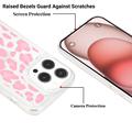 iPhone 15 Pro Fashion TPU-deksel - Rosa leopard