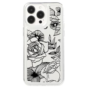 iPhone 15 Pro Fashion TPU-deksel - rosa konturer