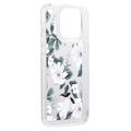 iPhone 15 Pro Fashion TPU-deksel - hvite blomster