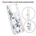 iPhone 15 Pro Fashion TPU-deksel - hvite blomster