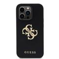 iPhone 15 Pro Guess Perforert 4G glitterlogo Deksel