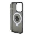 iPhone 15 Pro Karl Lagerfeld Ringstand Karl & Choupette Mag Case - Black