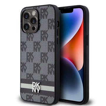 iPhone 15 Pro Max DKNY Rutete Mønster og Stripe Deksel