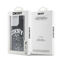 iPhone 15 Pro Max DKNY Liquid Glitter Arch Logo Deksel - Svart