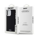 iPhone 15 Pro Max DKNY Liquid Silicone Metal Logo Deksel - Magsafe-kompatibel - Svart