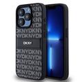 iPhone 15 Pro Max DKNY Repeat Pattern Tonal Stripe Deksel - svart