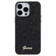 iPhone 15 Pro Max Guess Disco Metal Script Logo Deksel - Svart