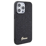 iPhone 15 Pro Max Guess Disco Metal Script Logo Deksel - Svart