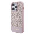 iPhone 15 Pro Max Guess G Cube Mag-deksel - Rosa