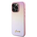 iPhone 15 Pro Max Guess Iridescent Metal Script Hybrid-deksel