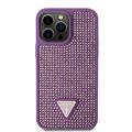 iPhone 15 Pro Max Guess Rhinestones Triangle Metal Logo Deksel