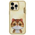 iPhone 15 Pro Max Nimmy Friends Big Eyed Pet 2.0 Katte-deksel - Khaki