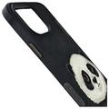 iPhone 15 Pro Max Nimmy Friends Big Eyed Pet 2.0 Panda-deksel - svart