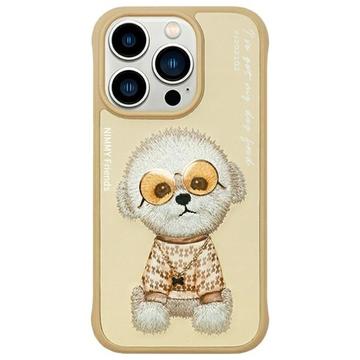 iPhone 15 Pro Max Nimmy Friends Glasses Cool Hund-deksel - Khaki