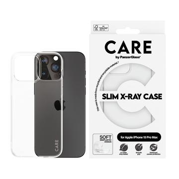 iPhone 15 Pro Max PanzerGlass Care Fashion Slim X-Ray-Deksel - gjennomsiktig