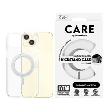 iPhone 15 Pro Max PanzerGlass Care Kickstand-deksel - MagSafe-kompatibel - Sølv