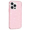 iPhone 15 Pro Max Stylish Glitter Series Hybrid-deksel - Rosa