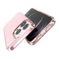 iPhone 15 Pro Max Stylish Glitter Series Hybrid-deksel - Rosa