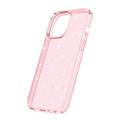 iPhone 15 Pro Max Stylish Glitter Series Hybrid-deksel - Rosa