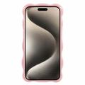 iPhone 15 Pro Max Wavy Edge Candy Bubbles TPU-deksel med bølget kant - rosa