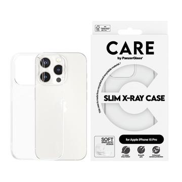 iPhone 15 Pro PanzerGlass Care Fashion Slim X-Ray-Deksel - gjennomsiktig