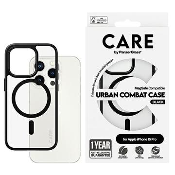 iPhone 15 Pro PanzerGlass Care Urban Combat-deksel - MagSafe-kompatibel - Svart