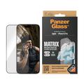 iPhone 15 Pro PanzerGlass Matrix D3O UWF skjermbeskytter m. AlignerKit - Svart Kant