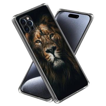 iPhone 15 Pro Stilig Ultra-Slim TPU-deksel - Løve