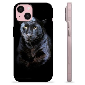 iPhone 15 TPU-deksel - Svart Panter