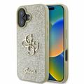 iPhone 16 Guess Fixed Glitter 4G Metal Logo Deksel